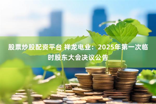 股票炒股配资平台 祥龙电业：2025年第一次临时股东大会决议公告